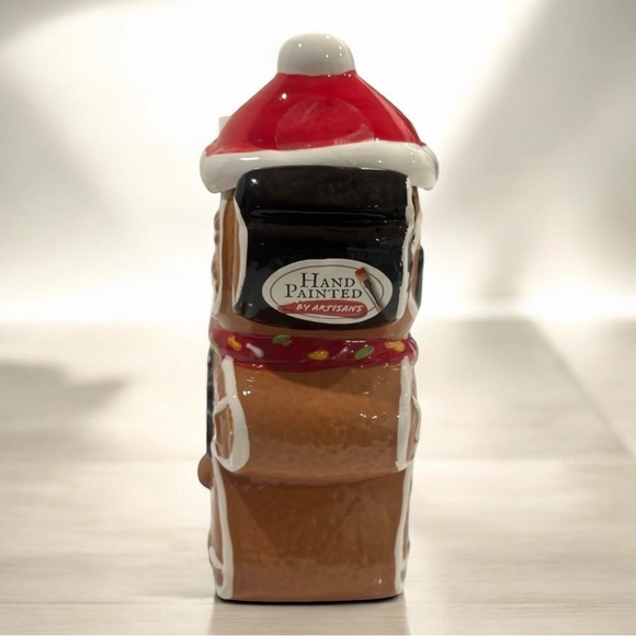 Disney Christmas STITCH Gingerbread Ceramic Coffee Tea Mug with Topper Lid - Picture 4 of 5